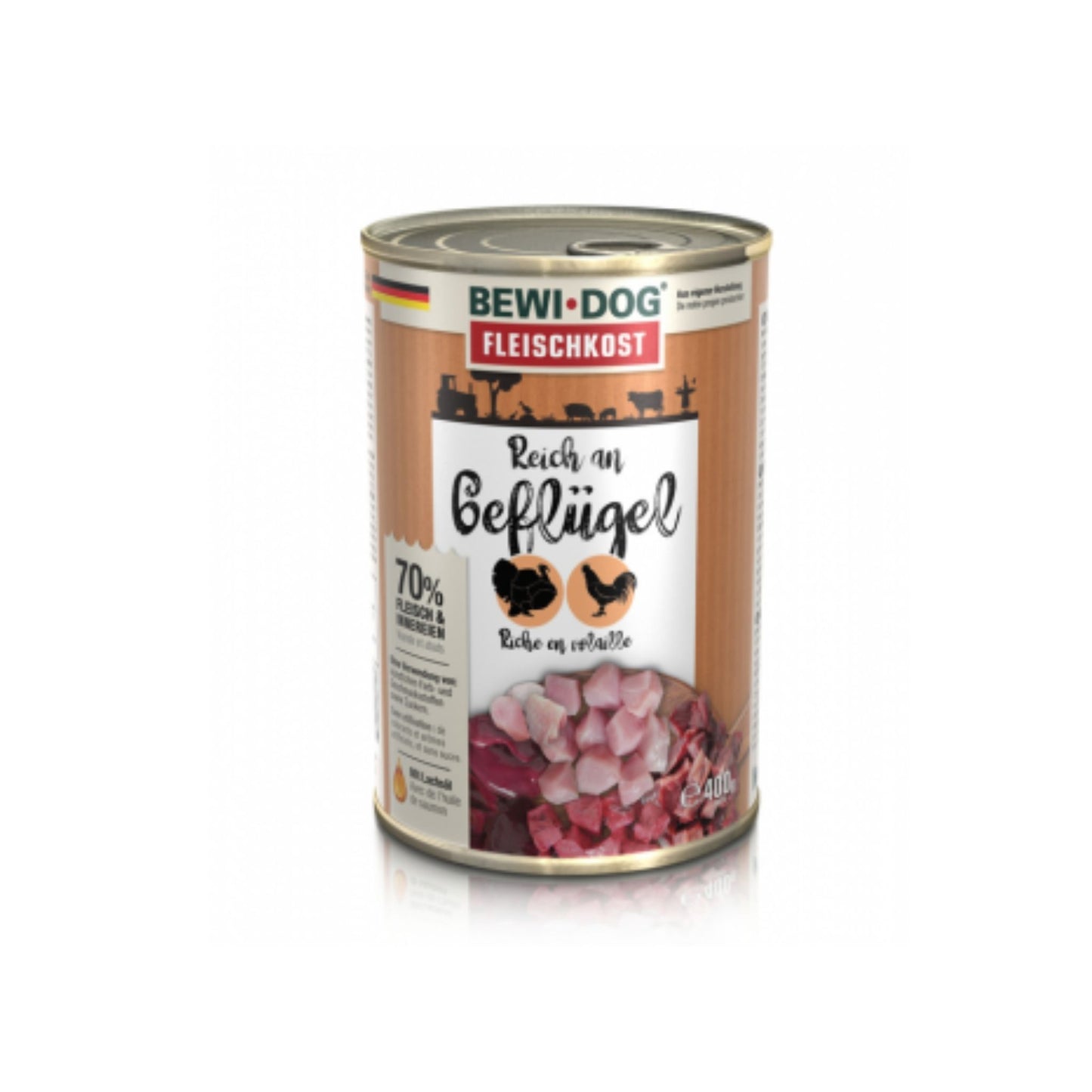 Bewi-Dog Fleischkost Geflügel 400g