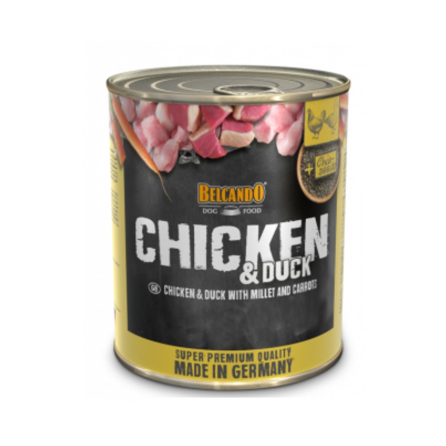 Huhn und Ente mit Hirse und Karotten 800 g