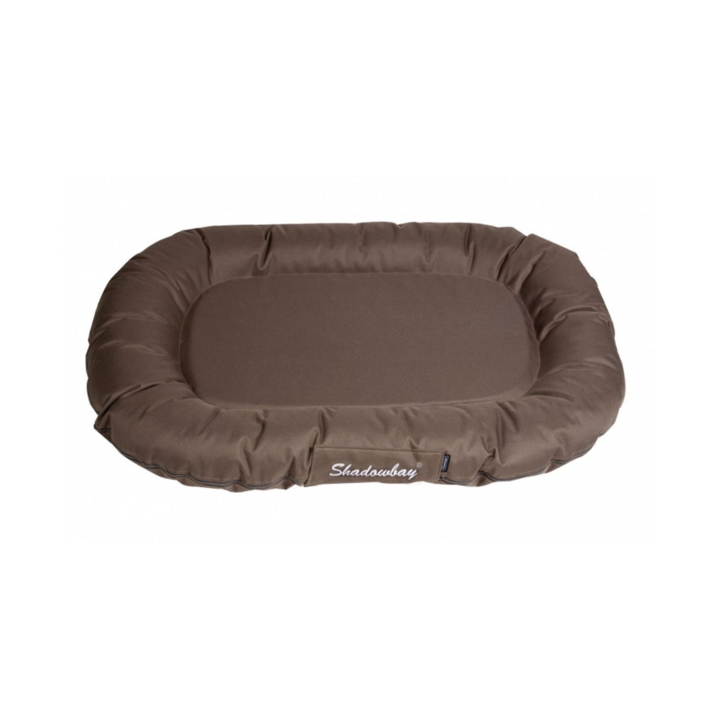 Kissen oval 65x45x9 taupe