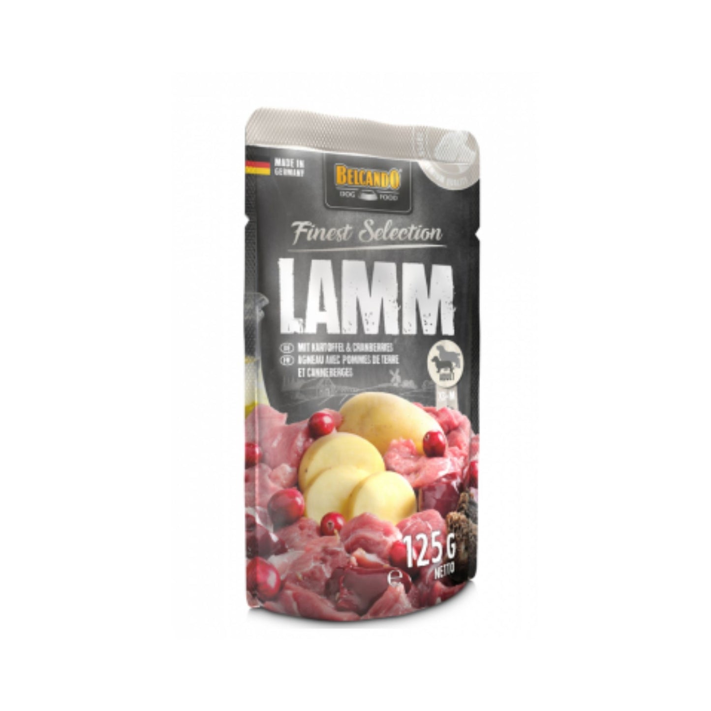 Lamm mit Kartoffeln und Cranberries 125 g