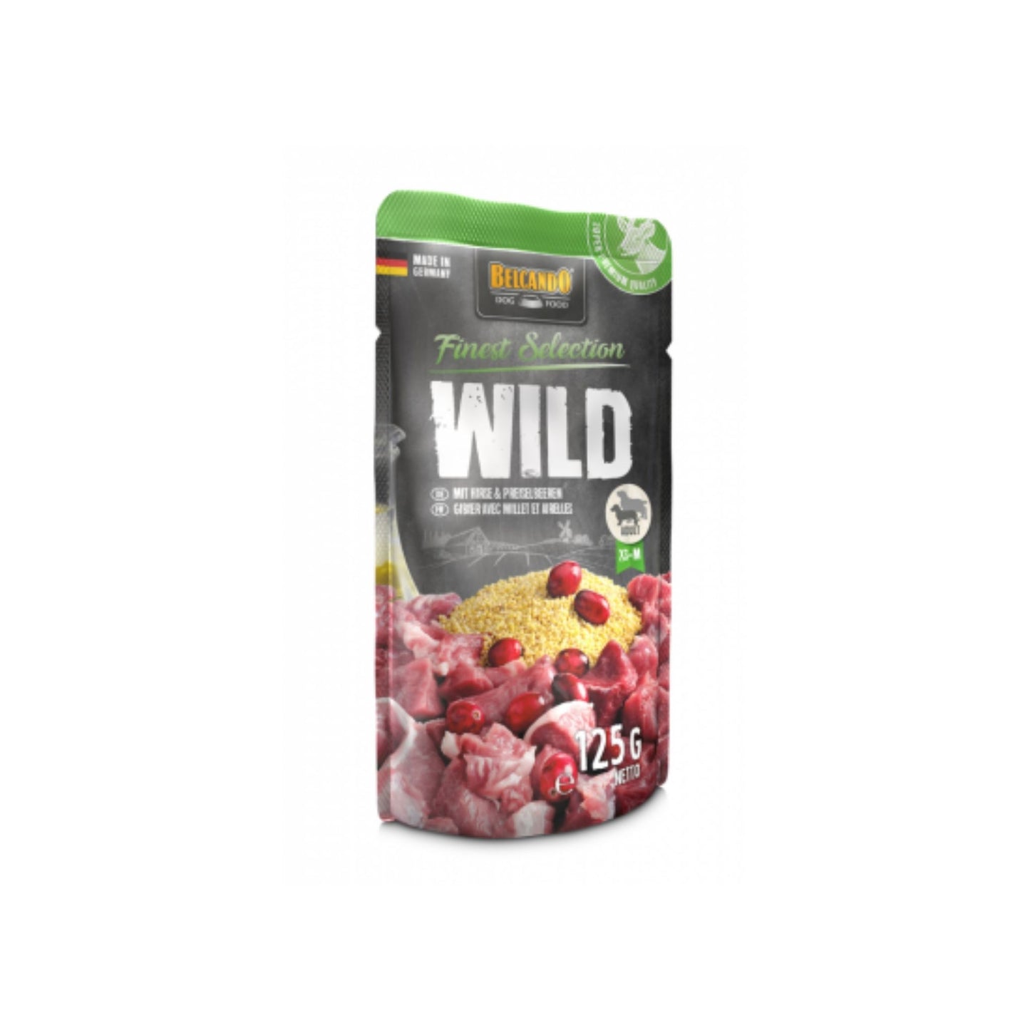 Wild mit Hirse und Preiselbeeren 125 g