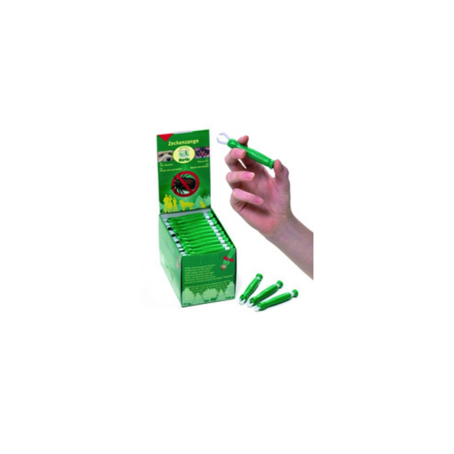 Zeckenzange grün